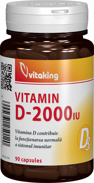 Vitamina D 2000UI Vitaking - 90 capsule